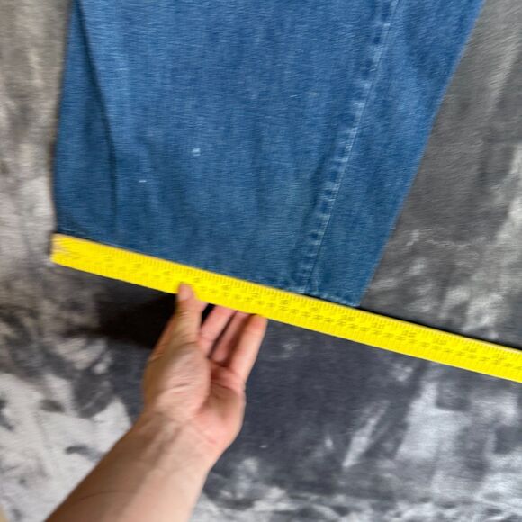 Live Ins Wide Leg Pants Size 38x26 Bag Casual Fit Straight Leg Normal Wash - Picture 4 of 7